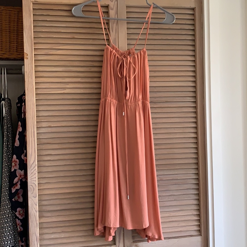 aila blue mini dress coral new with tags S